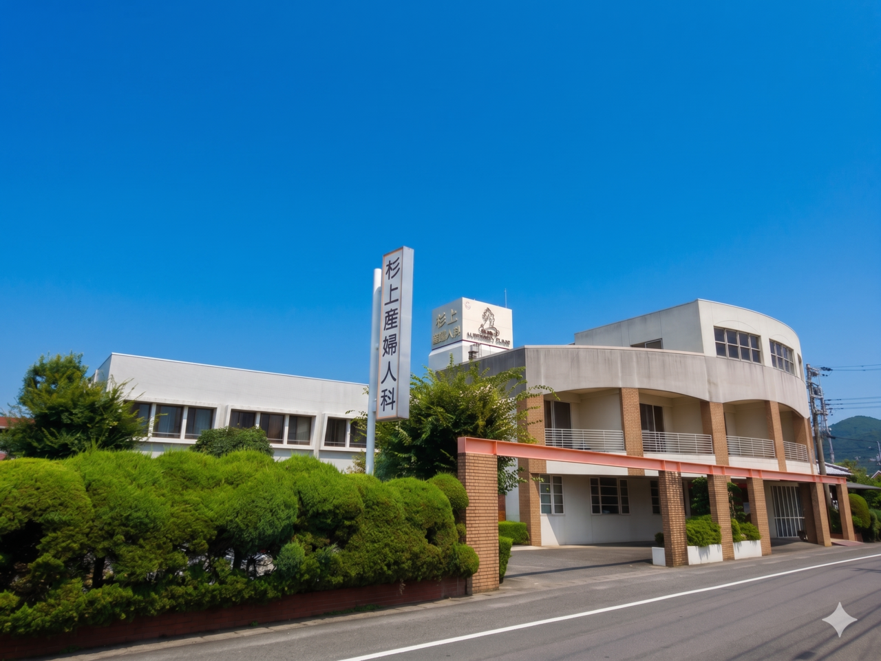 杉上産婦人科医院の外観